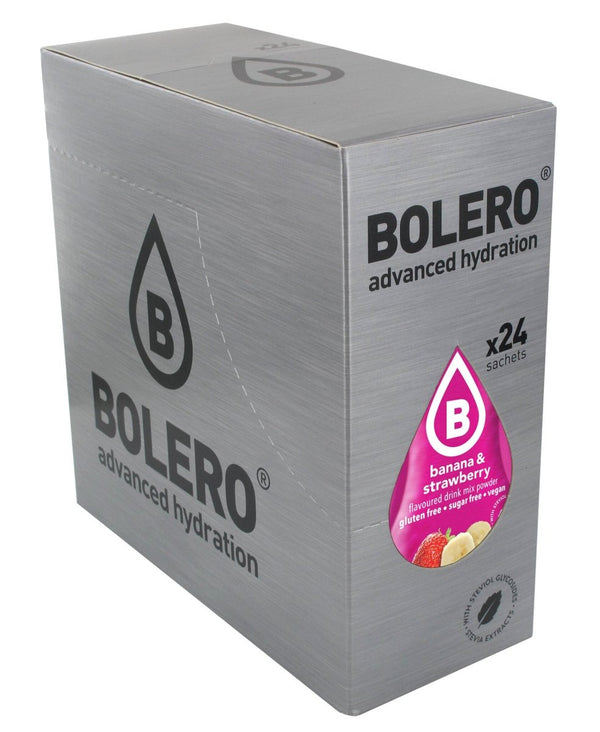 Bolero® Banaan & Aardbei | 9g | 1,5L Box 24 Stuks - Ripped8
