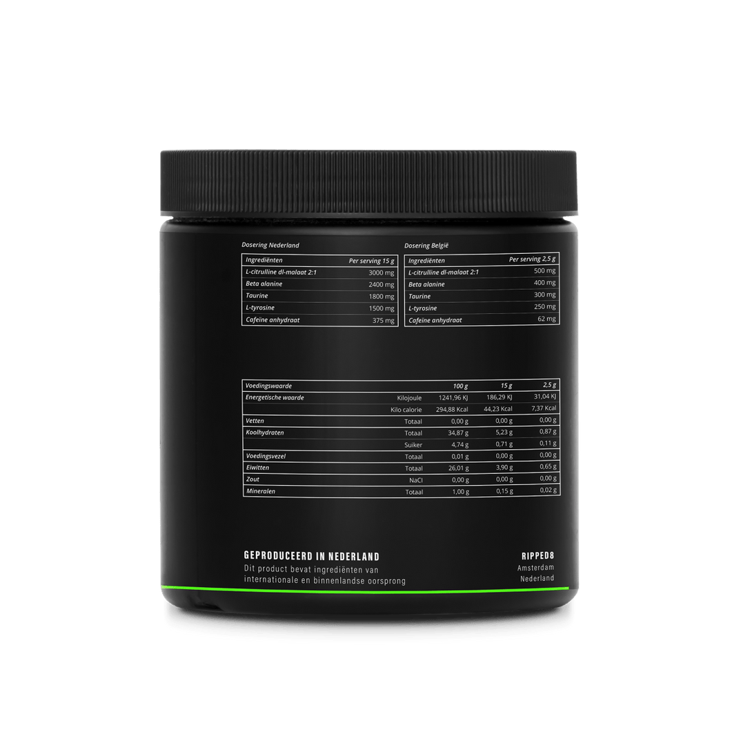 Pre - workout Ananas, Kokos & Banaan - 300 Gram - Ripped8