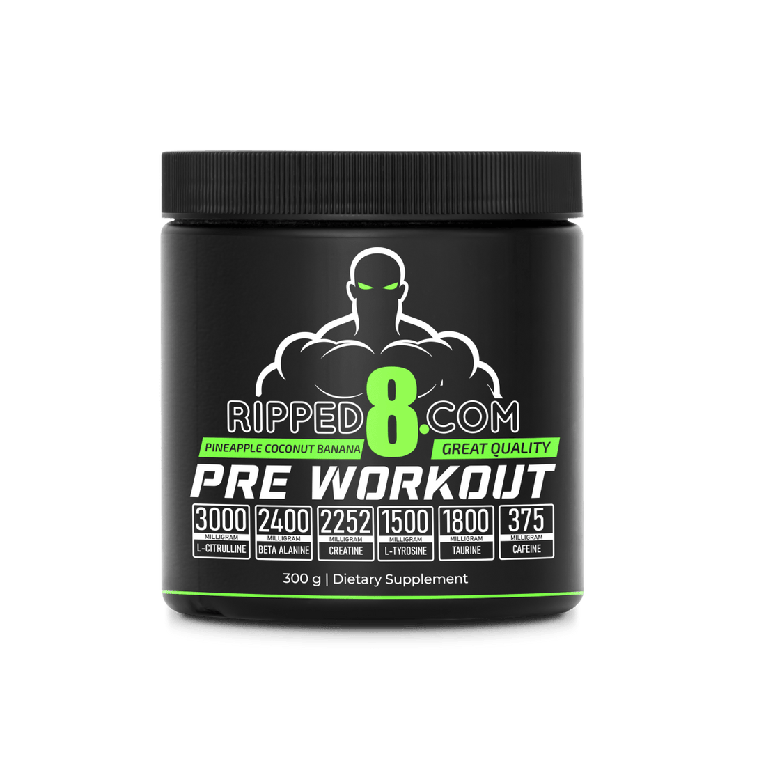 Pre - workout Ananas, Kokos & Banaan - 300 Gram - Ripped8