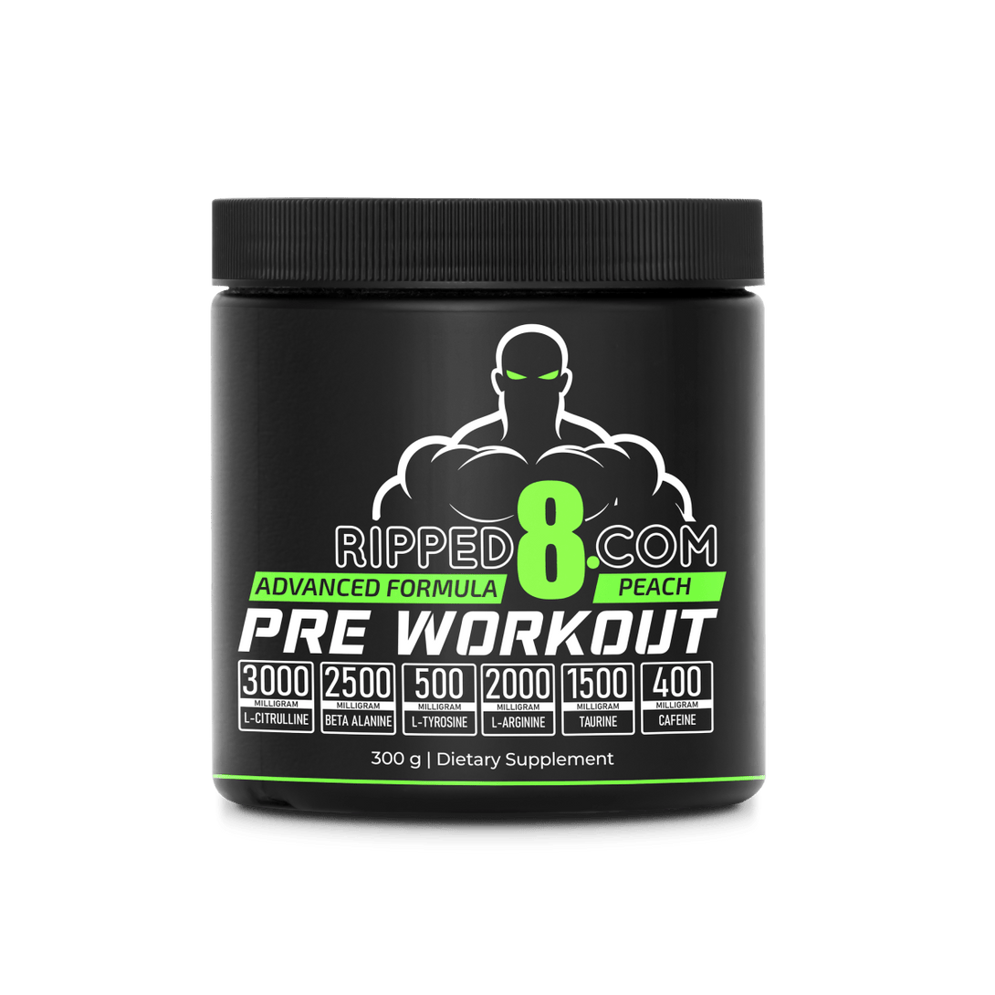 Pre - workout Perzik - 300 Gram - Ripped8