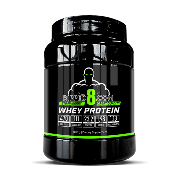Whey Protein Aardbei - 1000 Gram - Ripped8